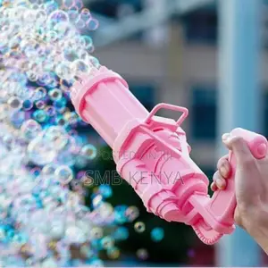 Gatling Bubble Gun Toy 8 Holes, Kids Favorite
