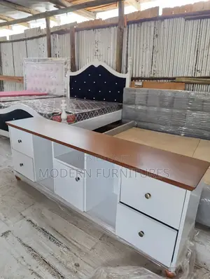 White and Brow Tv Stand