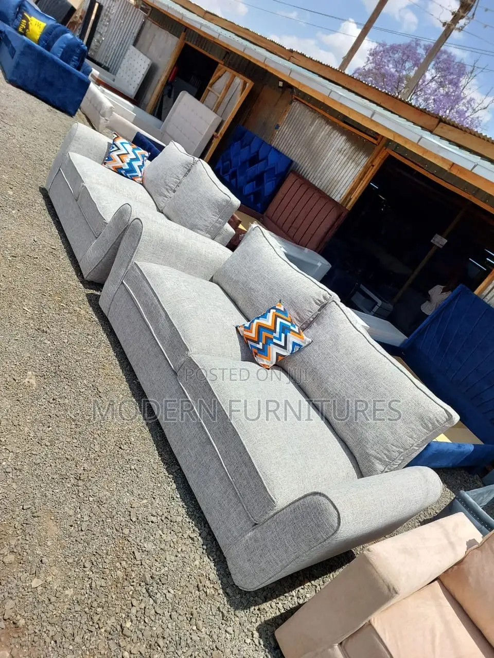 Light Grey 3+2 Sofa