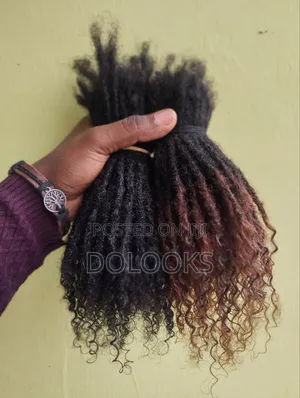 Curly Ends Human Hair Dreadlocks// Dolooks 8-10 Inch Natural