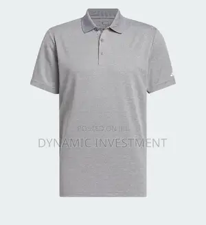 Adidas Adi Performance Heathered Golf Polo Shirt