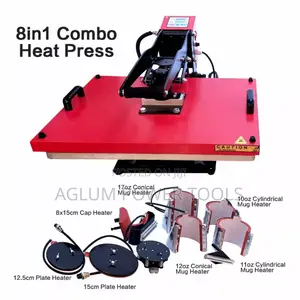 Heat Press 8 in 1 Machine Combo