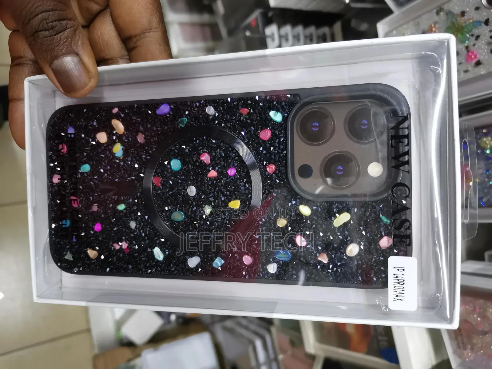 Magnetic Case for iPhone 14 Pro Max Glitter Case