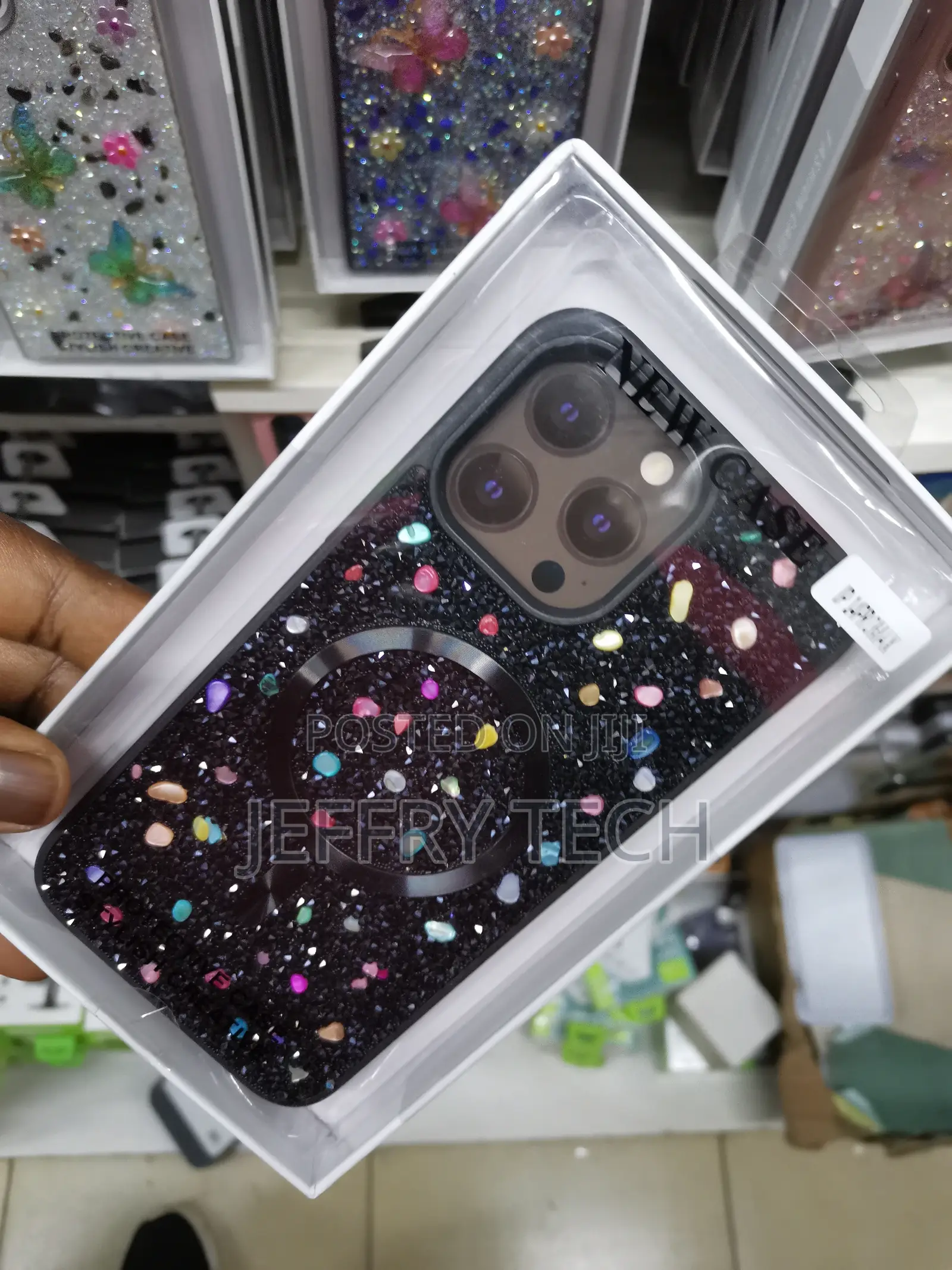 Magnetic Case for iPhone 14 Pro Max Glitter Case