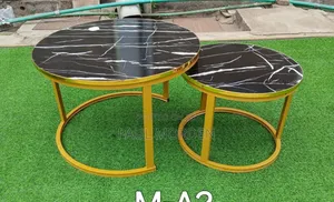 Black Round Coffee Table