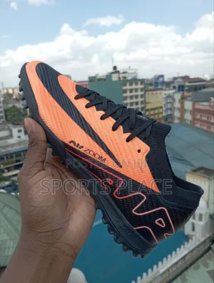Mercurial Vapor 15 Orange Black Turf Football Shoes