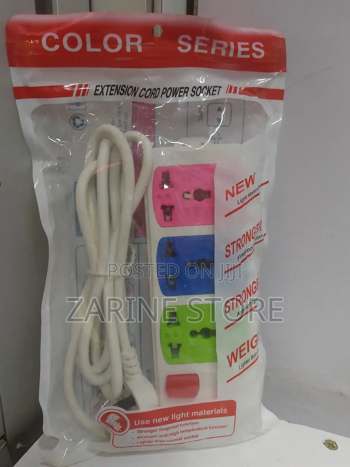 250v Power Extension Cord 3metres Wire Fireproof