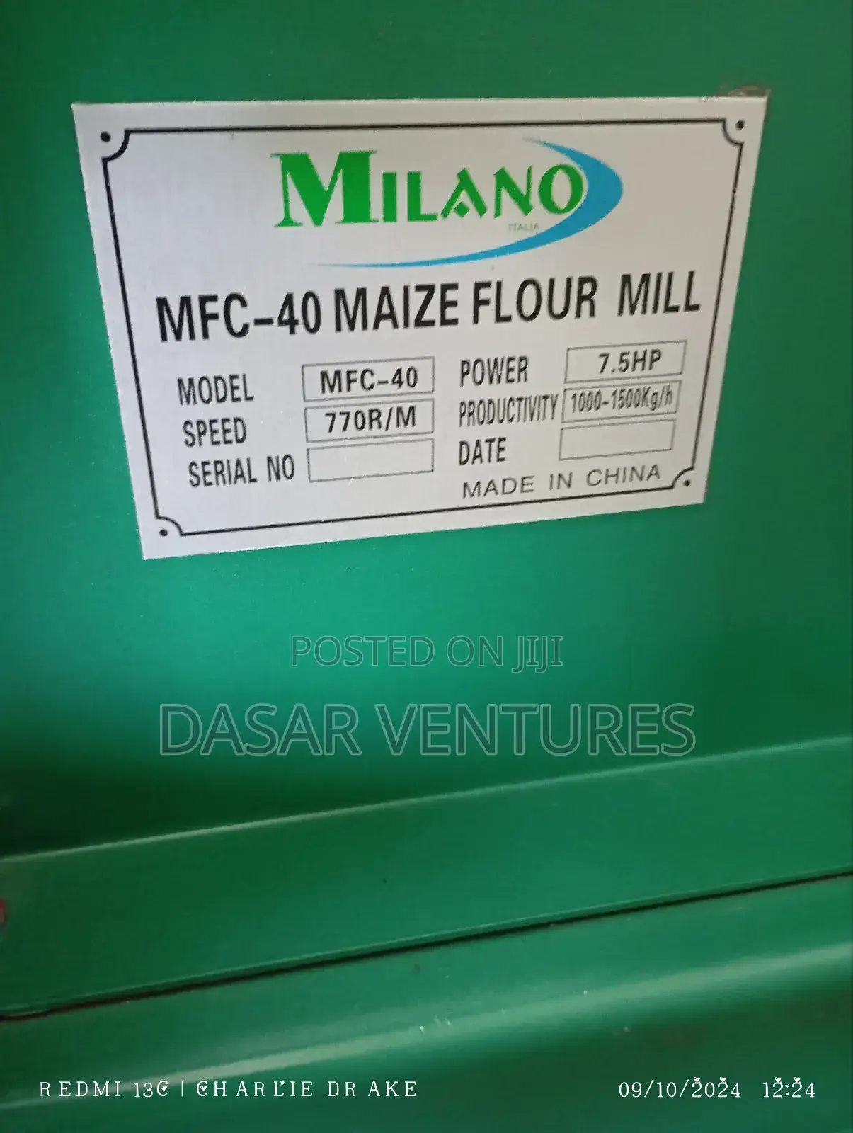 Maize Roller Mill Machine MFM-60 / MFC 40 1000kgs/Hr