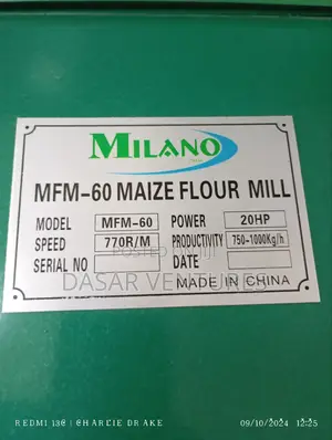 Maize Roller Mill Machine MFM-60 / MFC 40 1000kgs/Hr