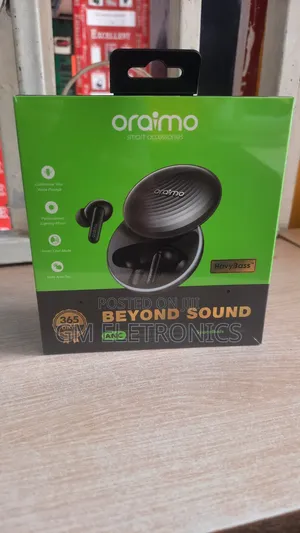 Oraimo Space Buds Hybrid ANC True Wireless Earbuds- Black.