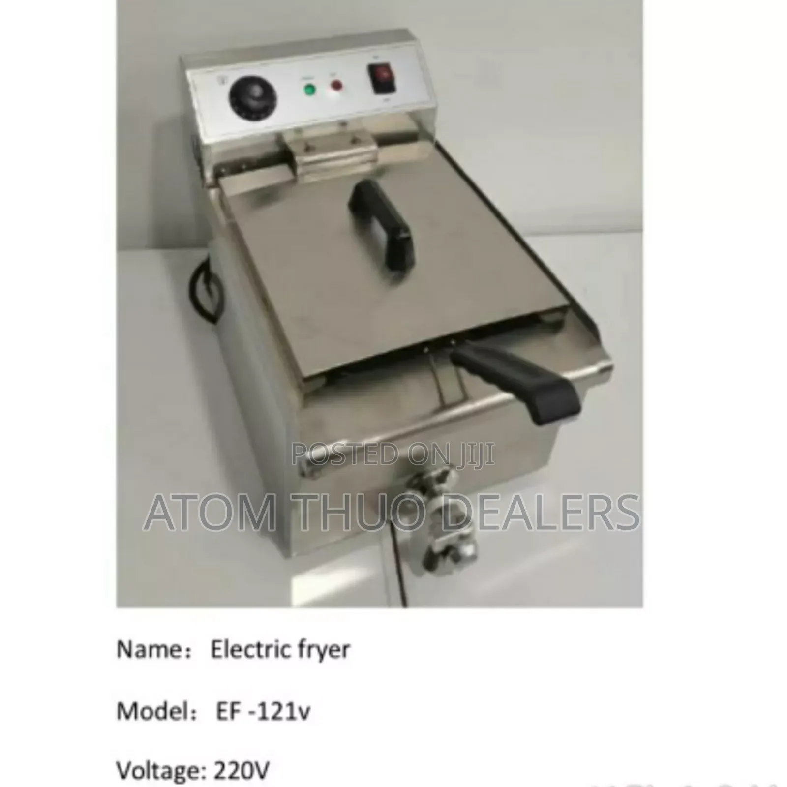 Single Deep Electric Fryer EF-12V