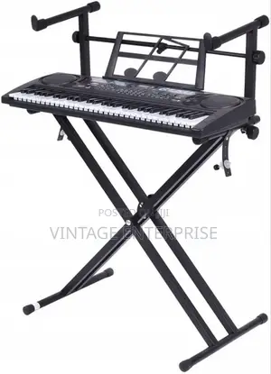 Piano /Keyboard Stand With Locking Stands Double X Shape
