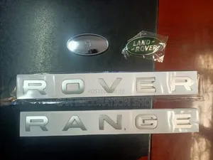 Silver Range Rover Abd Green Oval Badges (2500-1700