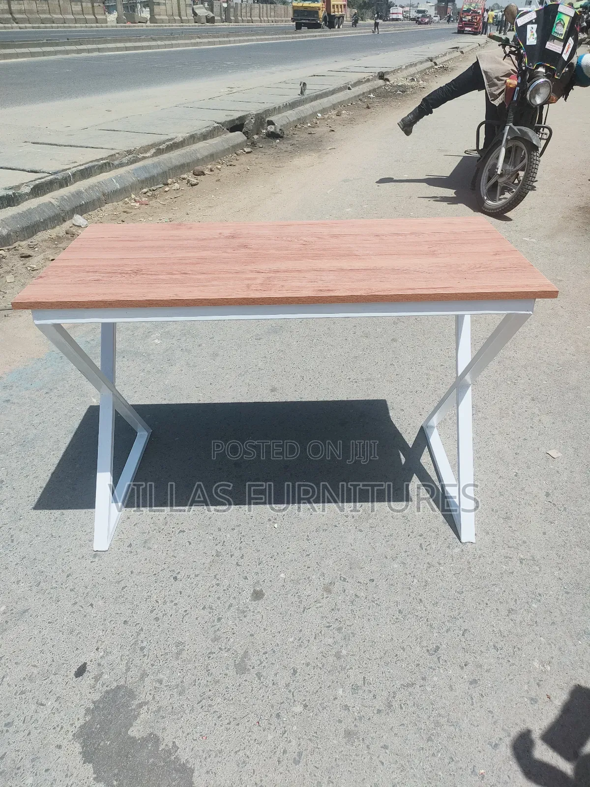 Modern Metallic Study Table