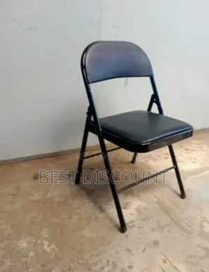 Black Leather Folding Chairs