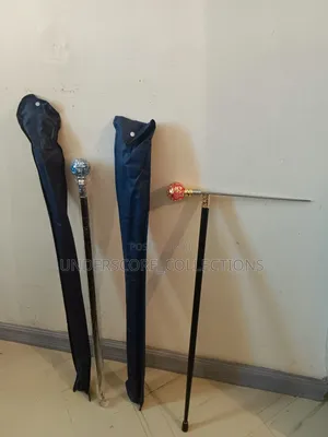 Men Walking Stick With Knife