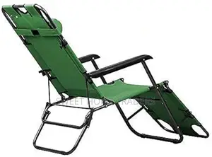 "Heavy Duty Patio Folding Recliner Camping Chair *