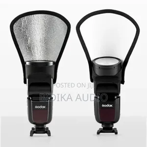 Dual Side Reflector For Speed Light Flashes - White - Silver