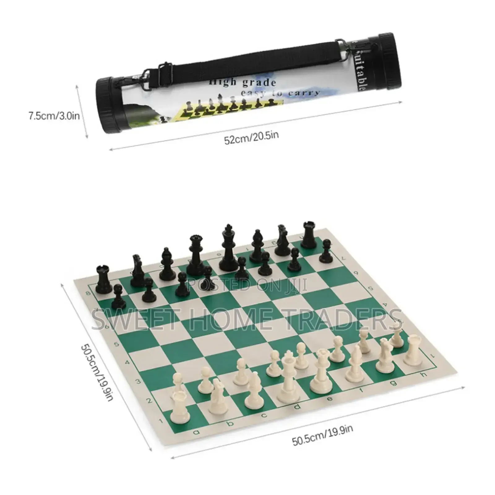 Foldable Chess Mat With a Bag