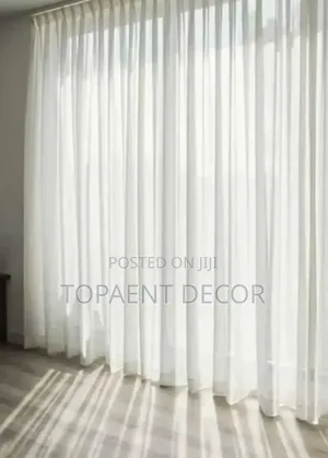 Pure White Window and Door Curtains