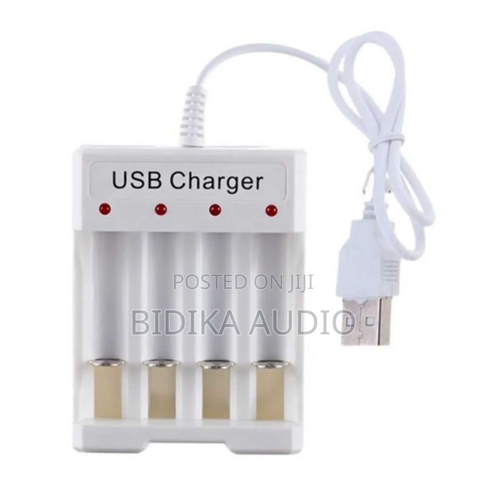 High Quality Protable 4 Slots Aa Aaa Charger Usb