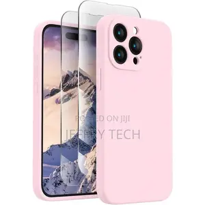 Apple iPhone 15 Pro Max Liqiud Silicone Cover/Case-Pink