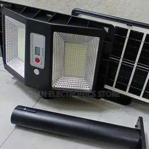Motion and Darkness Sensors Black 300w Solar Light