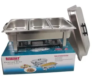 3 Partition Chaffing Dish/ Food Warmer