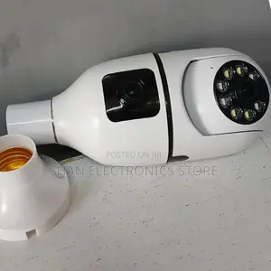 PTZ Network Camera 2mp Dual Lens CCTV Camera Wifi Bulb