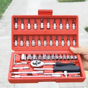 46 PCS Socket Wrench Set, Mechanical Repair Kit