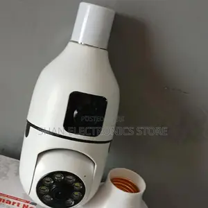 Dual Lens Light Bulb Security Camera -2mp Dual Lens CCTV