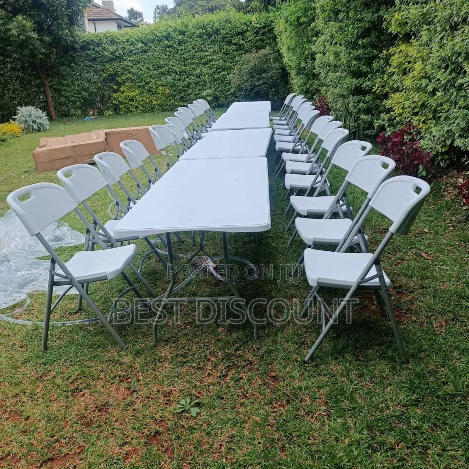 Plastic White Foldable Chairs