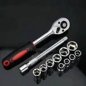 12 Pcs, 1/2" Drive, Socket Wrench Set, 8-24mm