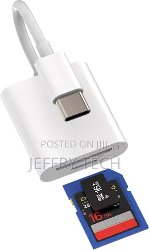 iPhone 15 Pro Max Plus USB C Sd Card Reader Adapter (2in1)Ca