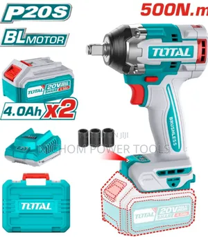500N.M Max Torque 20v Total Cordless Impact Wrench