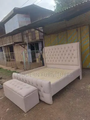 New,Modern 6by6 Bed/Tufted Bed