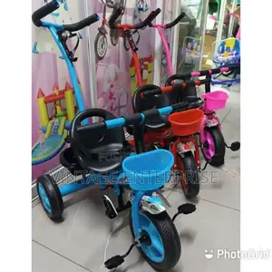 Tricycle With Push Handle