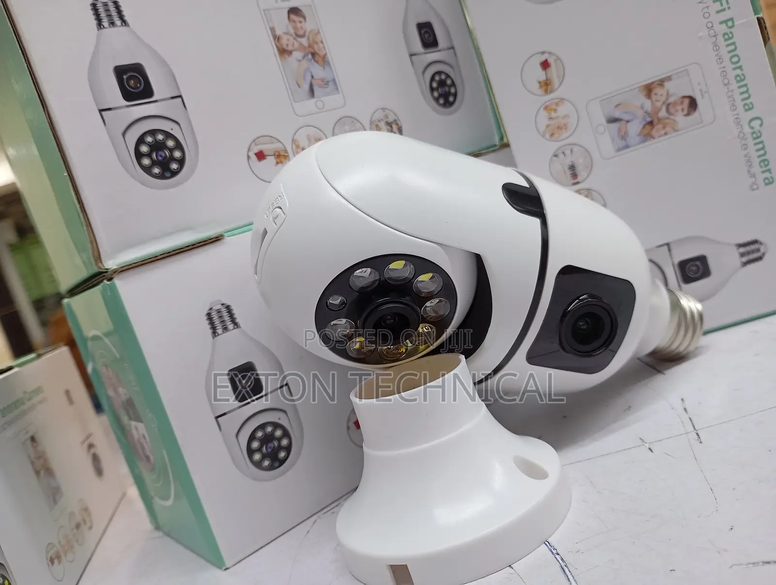 Wireless PTZ Camera 1080p Wifi Dual Lens Bulb Camera Bulb