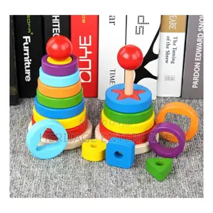 Wooden Rainbow Towers