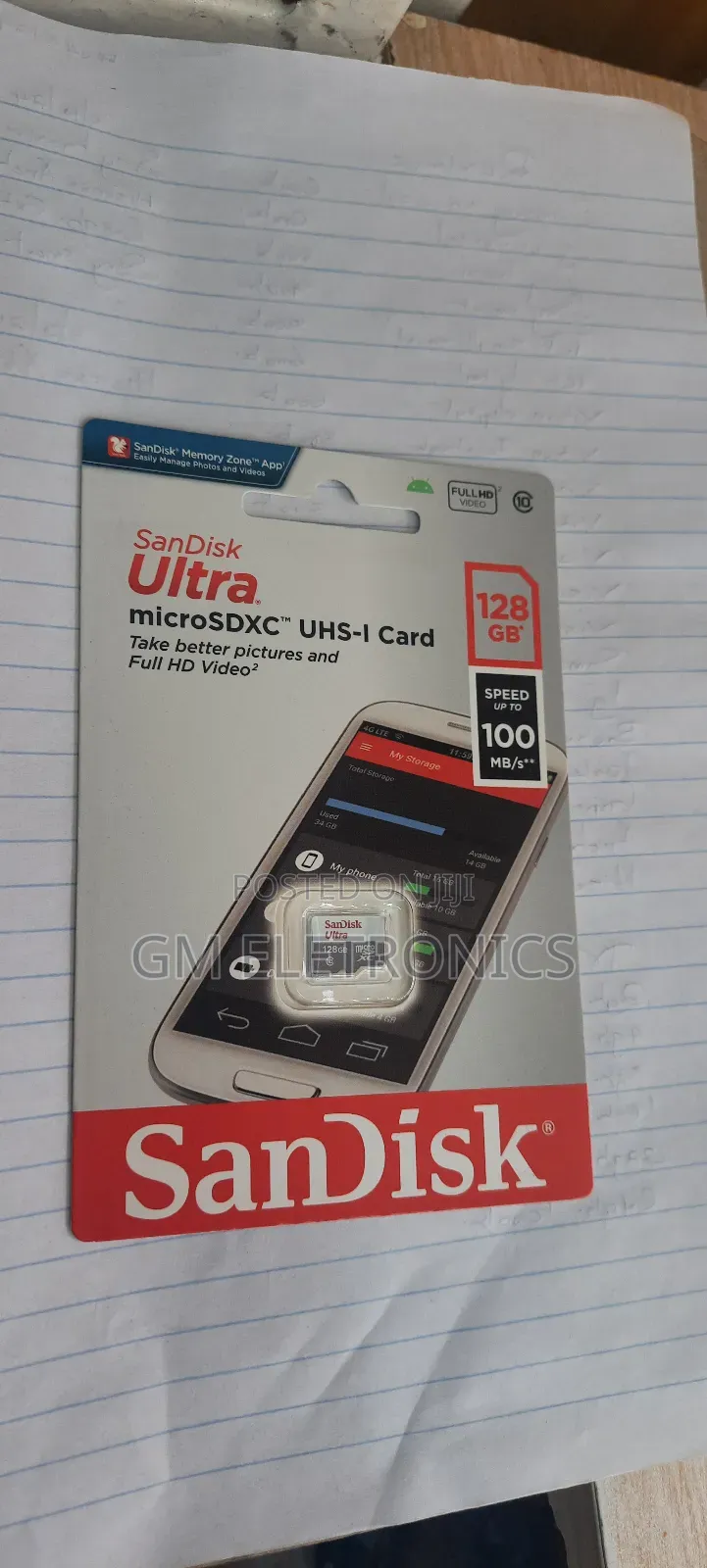 128 Gb Micro Sd With Adapter.