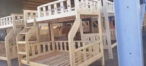 Modern Hardwood Double Decker Beds