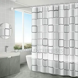 Rectangle Patterned PVC Shower Curtains