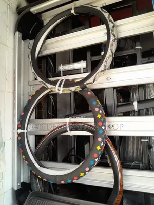 Louis Vuitton and Glittery Steering Wheel Cover