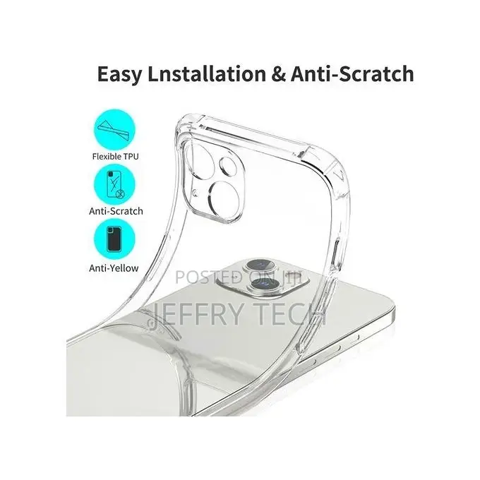Protective Back Cover for iPhone 13 - Transparent - Clear