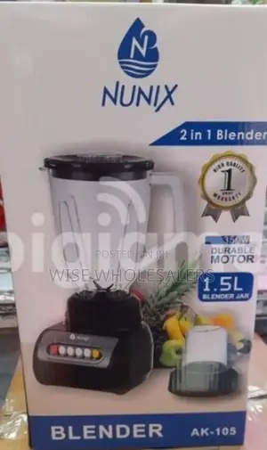 Nunix Ak-105 - 2 In 1 Blender With Grinding Machine **....