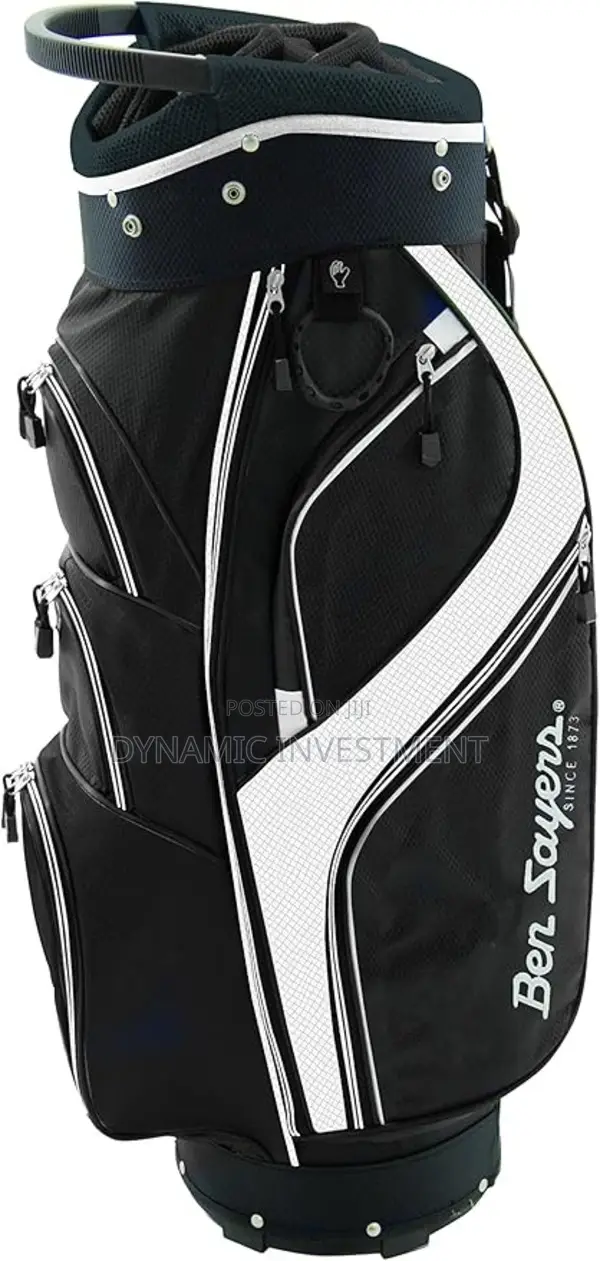 Ben Sayers Deluxe Cart Golf Bag (Black / White)