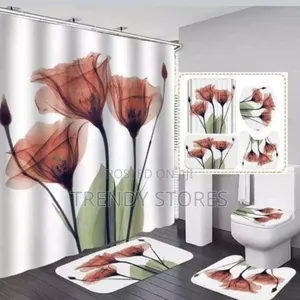 4pc 3D Shower Curtains