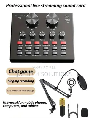 Plug and Play Bm 800 Mic and Sound Card for Recording