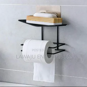 Black Wrought Iron Tissue Holder