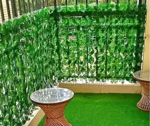 Artificial Light Green Fence Home Privacy